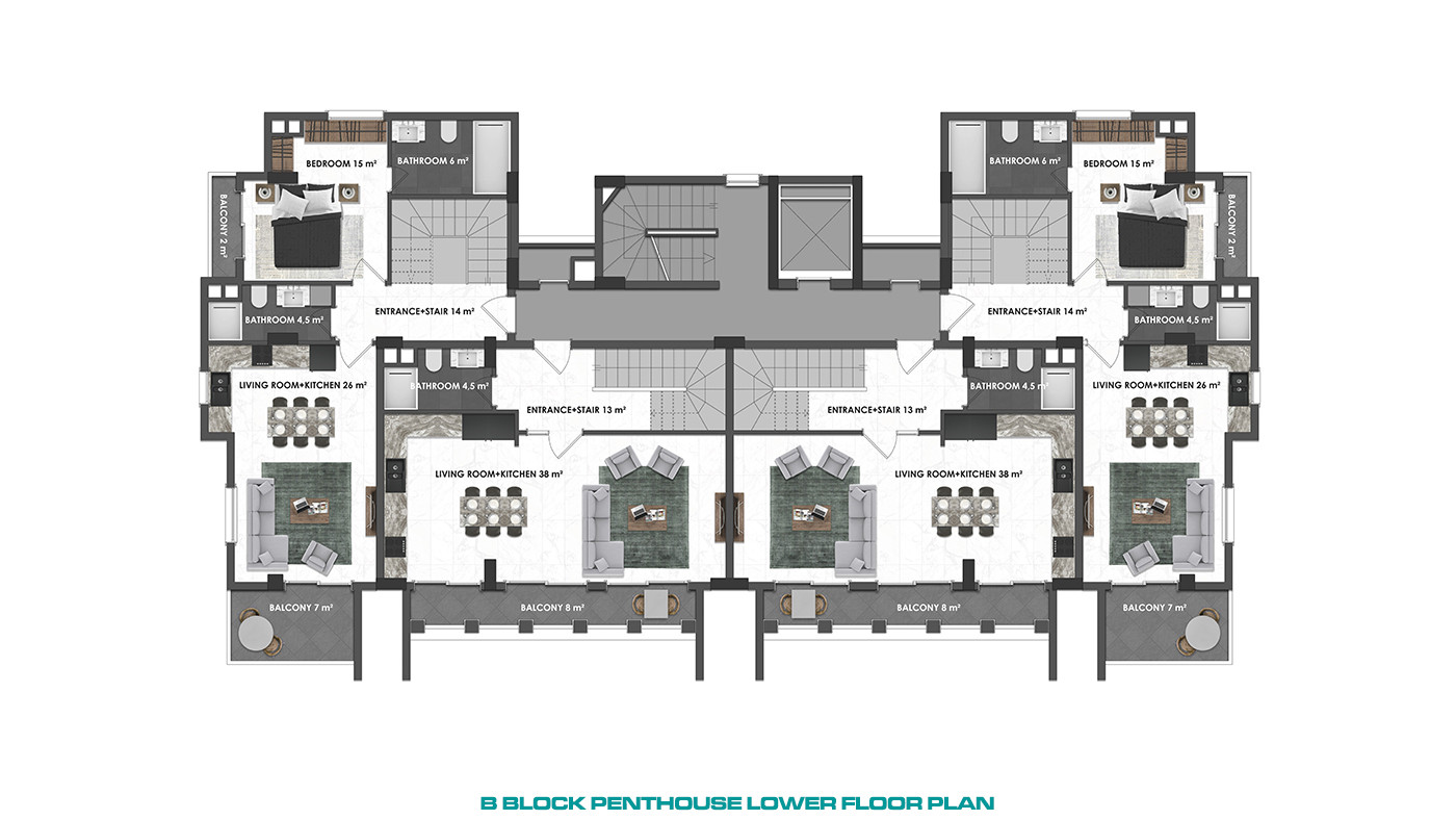 Luxury and Modernity Combined in New Apartments in Kargıcak, Alanya - 81436