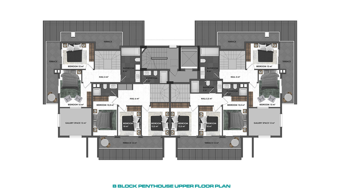 Luxury and Modernity Combined in New Apartments in Kargıcak, Alanya - 81438