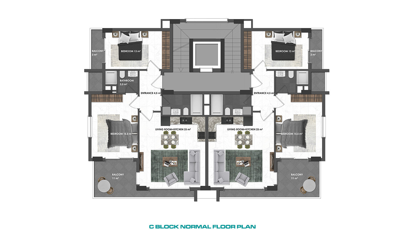 Luxury and Modernity Combined in New Apartments in Kargıcak, Alanya - 81442