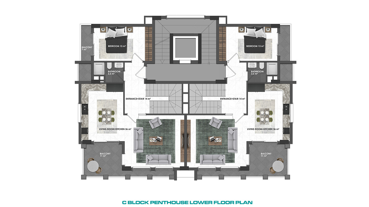 Luxury and Modernity Combined in New Apartments in Kargıcak, Alanya - 81444