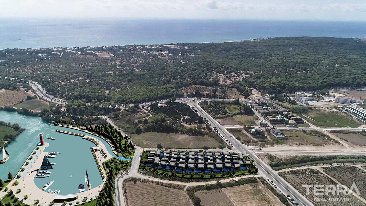 Luxury Villas in a Complex with a Yacht Dock in Side - 81576