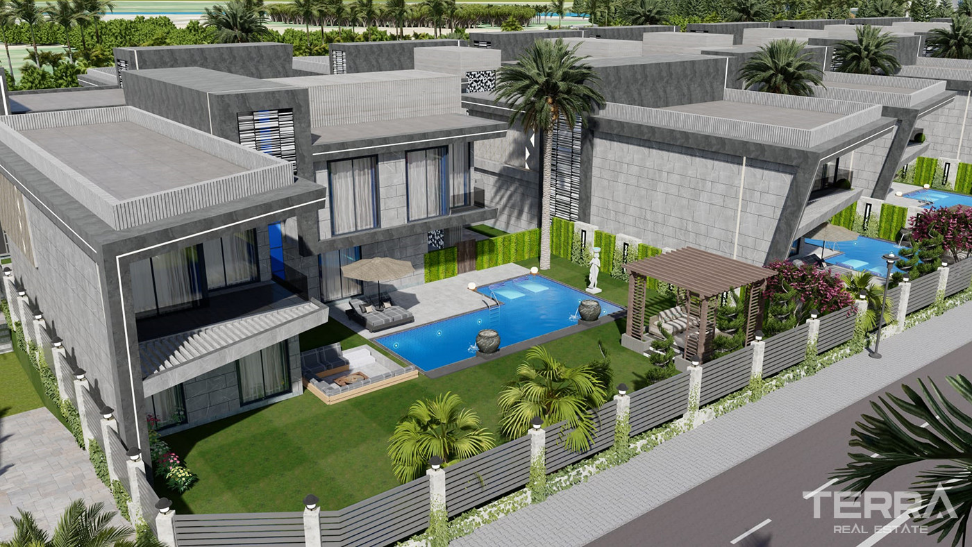 Luxury Villas in a Complex with a Yacht Dock in Side - 81580