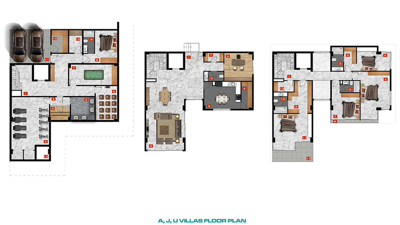 Luxury Villas in a Complex with a Yacht Dock in Side - 81582