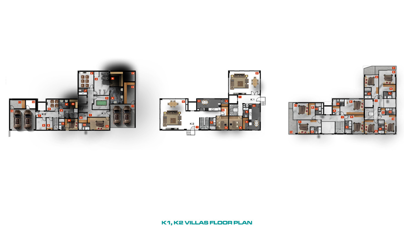 Luxury Villas in a Complex with a Yacht Dock in Side - 81585