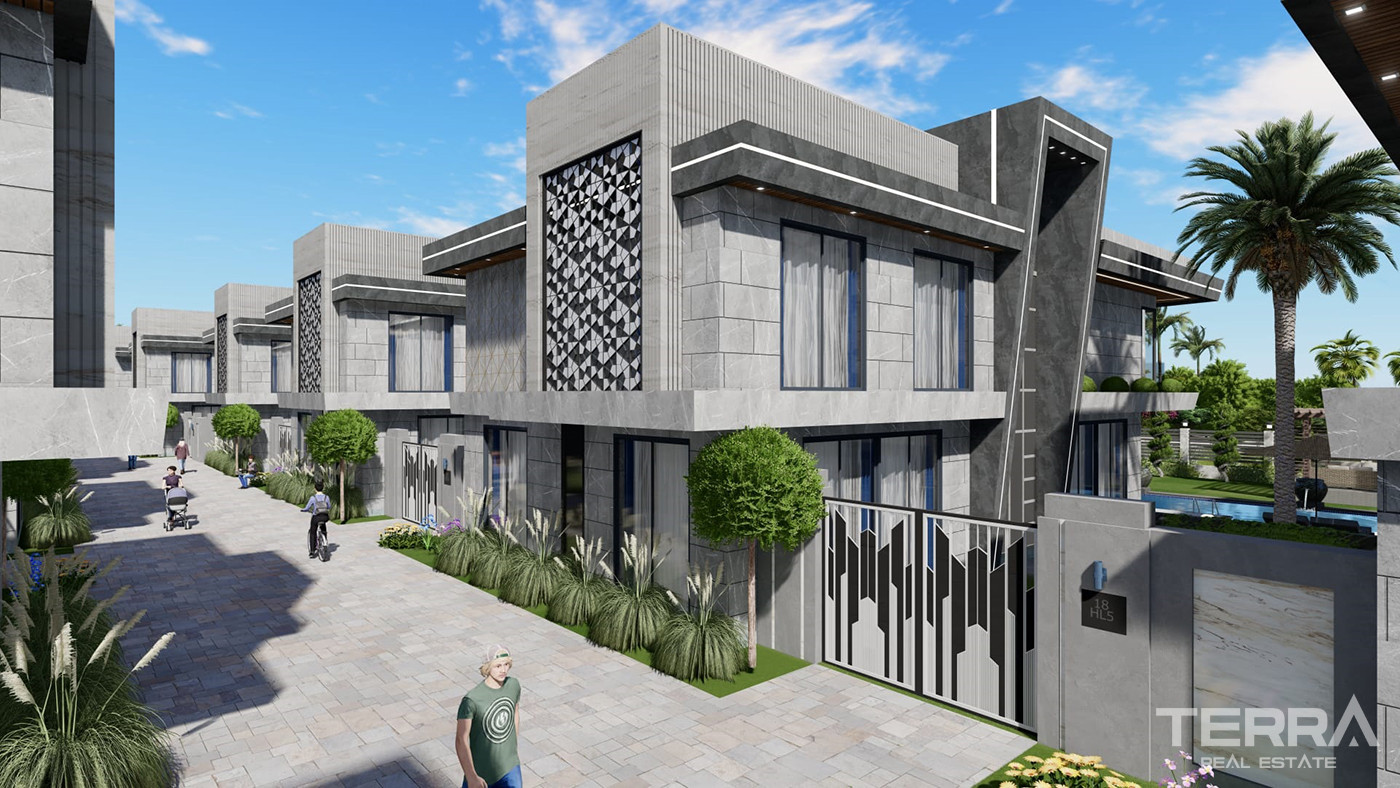 Luxury Villas in a Complex with a Yacht Dock in Side - 81588