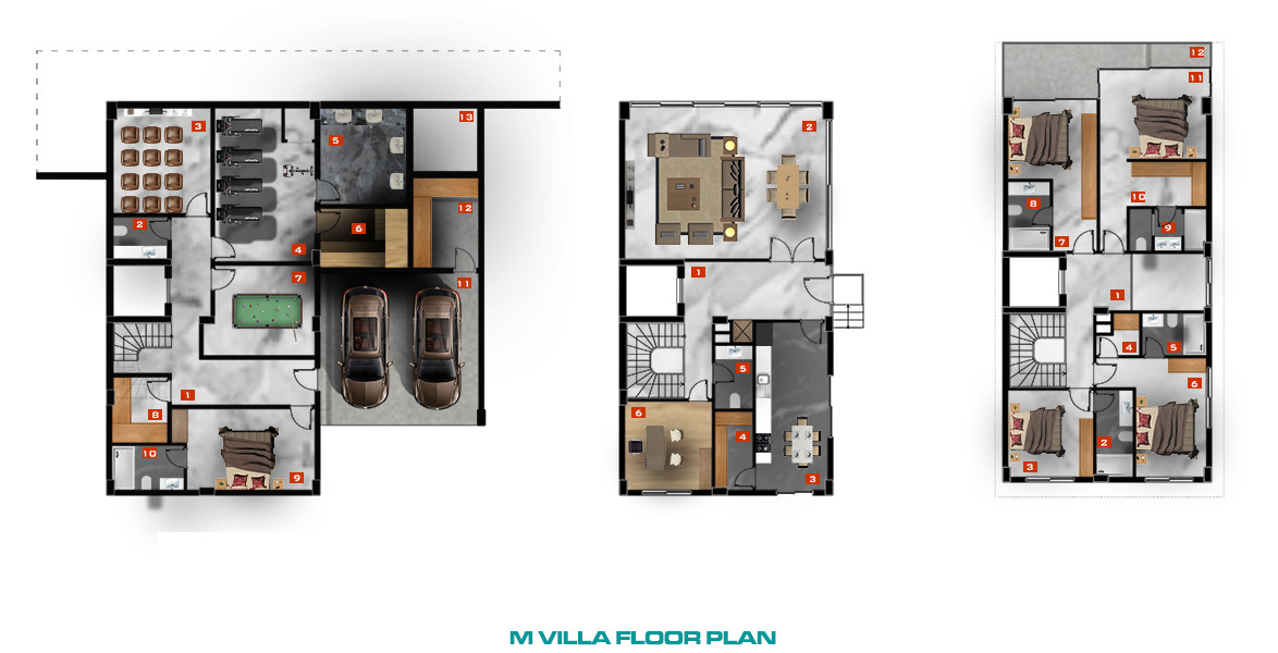 Luxury Villas in a Complex with a Yacht Dock in Side - 81589