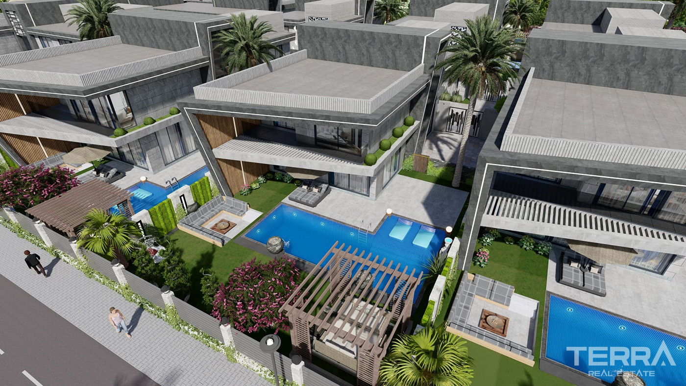 Luxury Villas in a Complex with a Yacht Dock in Side - 81591
