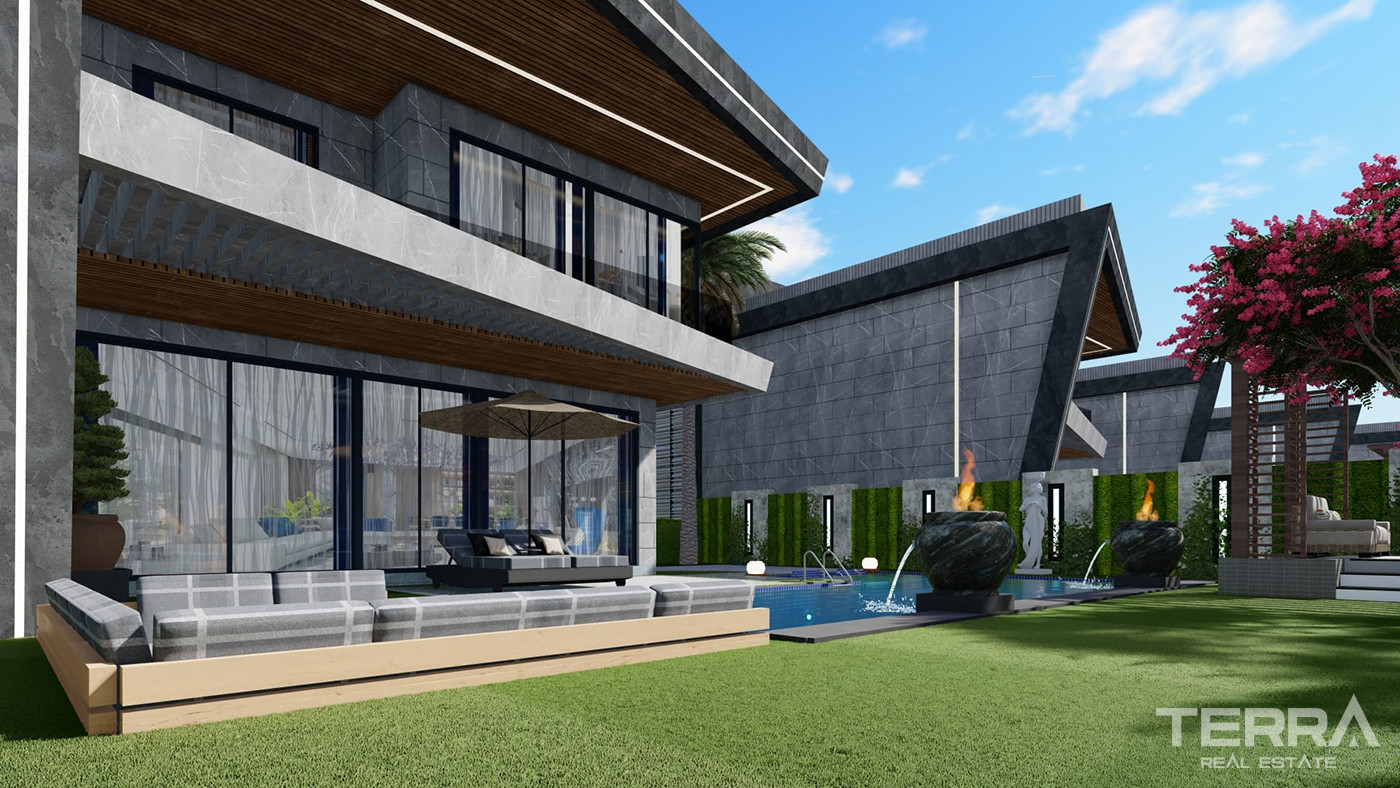 Luxury Villas in a Complex with a Yacht Dock in Side - 81592