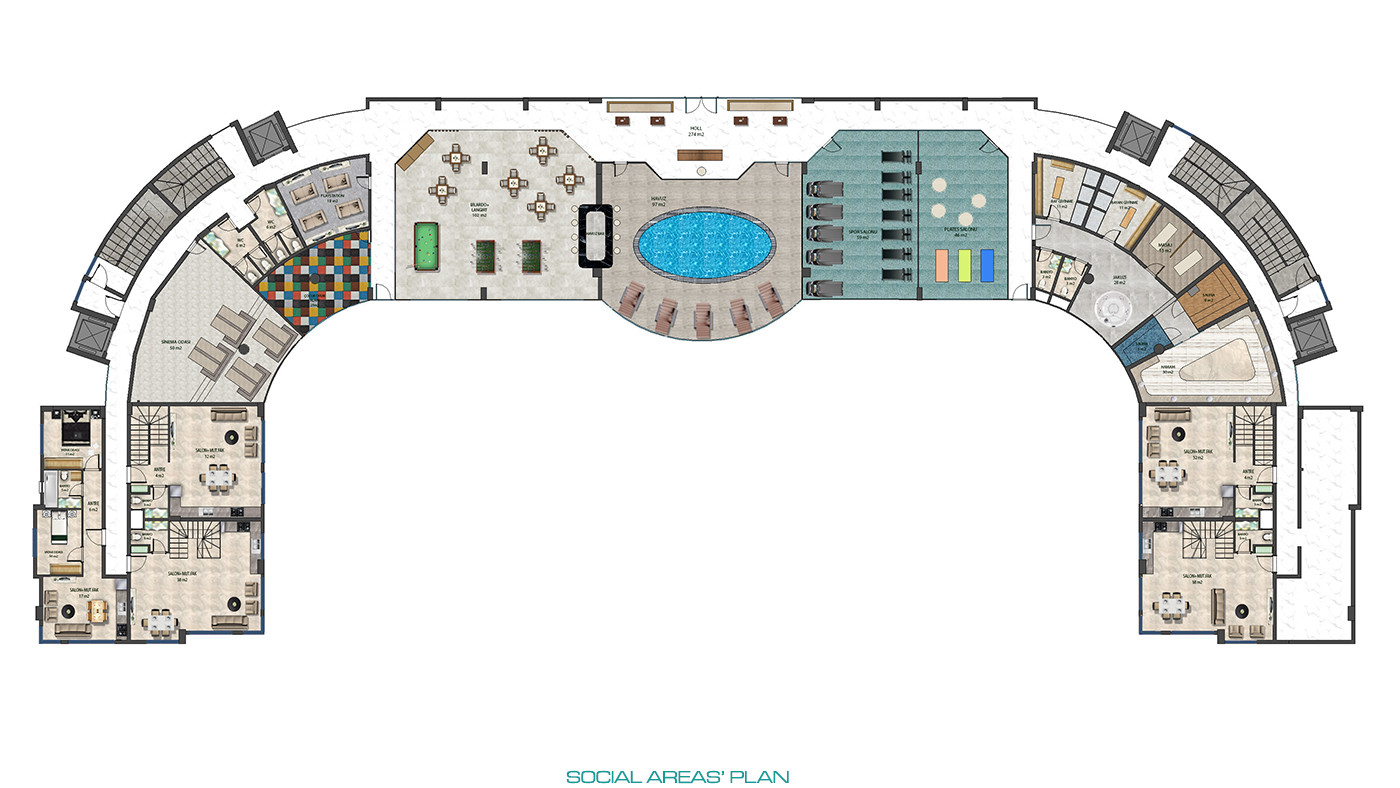5 Star Hotel Amenities from Comfy Apartments in Alanya, Payallar - 81640