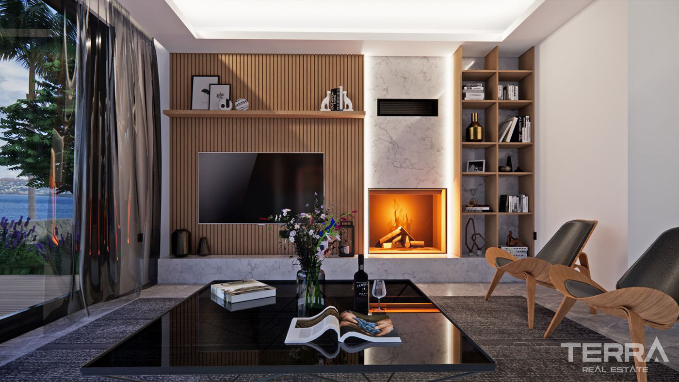 Ready to Move Bodrum Villas for Sale in Gölköy with Smart Home Systems - 81779