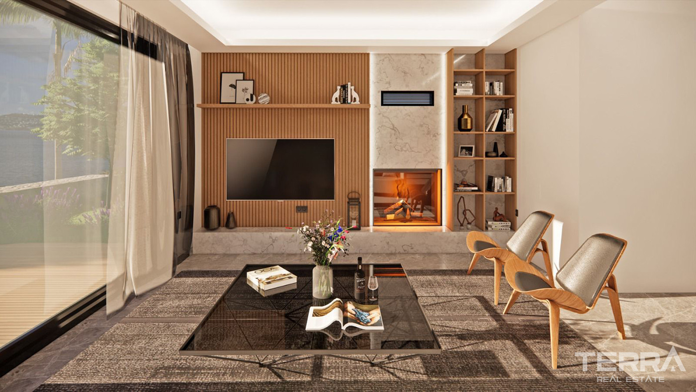 Ready to Move Bodrum Villas for Sale in Gölköy with Smart Home Systems - 81786