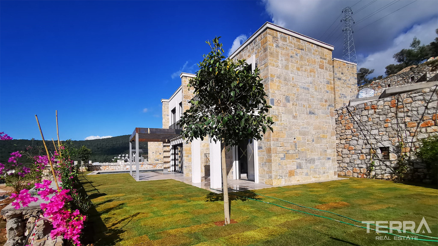 Ready to Move Bodrum Villas for Sale in Gölköy with Smart Home Systems - 81790