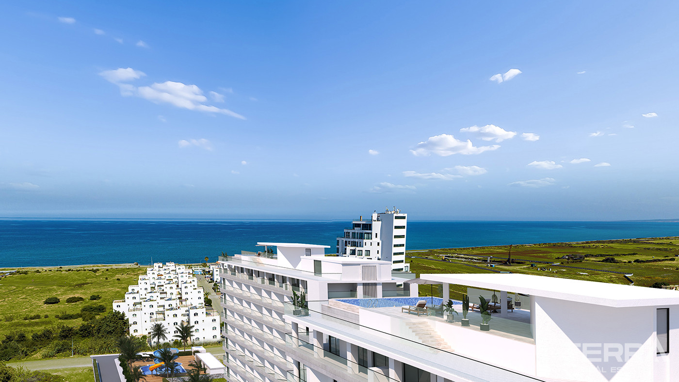 Brand New Cyprus Flats with Sea View in Nicosia, Gaziveren - 81860