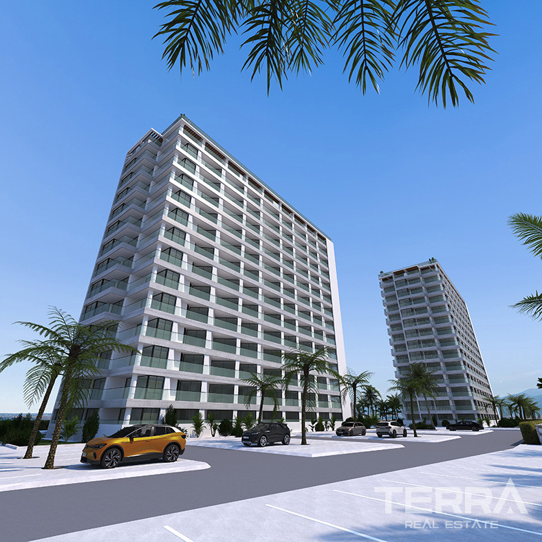 Brand New Cyprus Flats with Sea View in Nicosia, Gaziveren - 81862