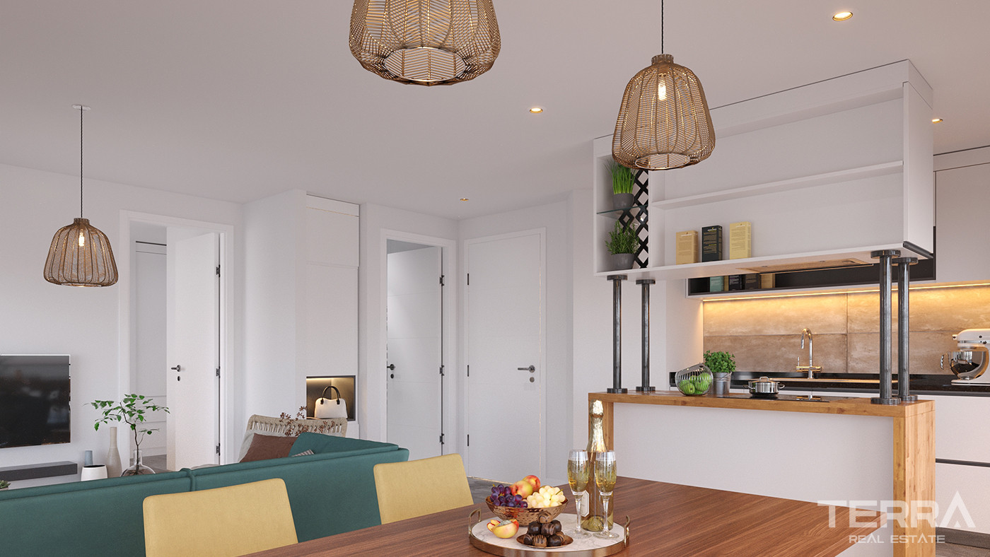 Brand New Cyprus Flats with Sea View in Nicosia, Gaziveren - 81868