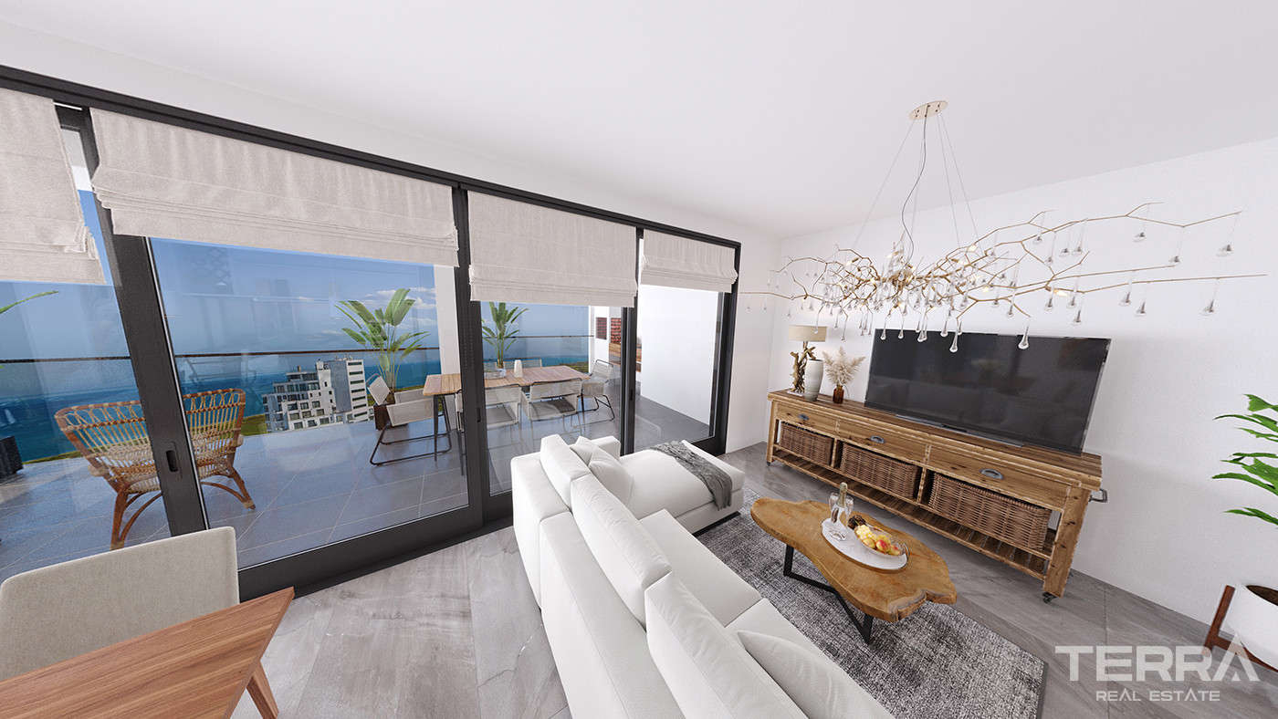 Brand New Cyprus Flats with Sea View in Nicosia, Gaziveren - 81876