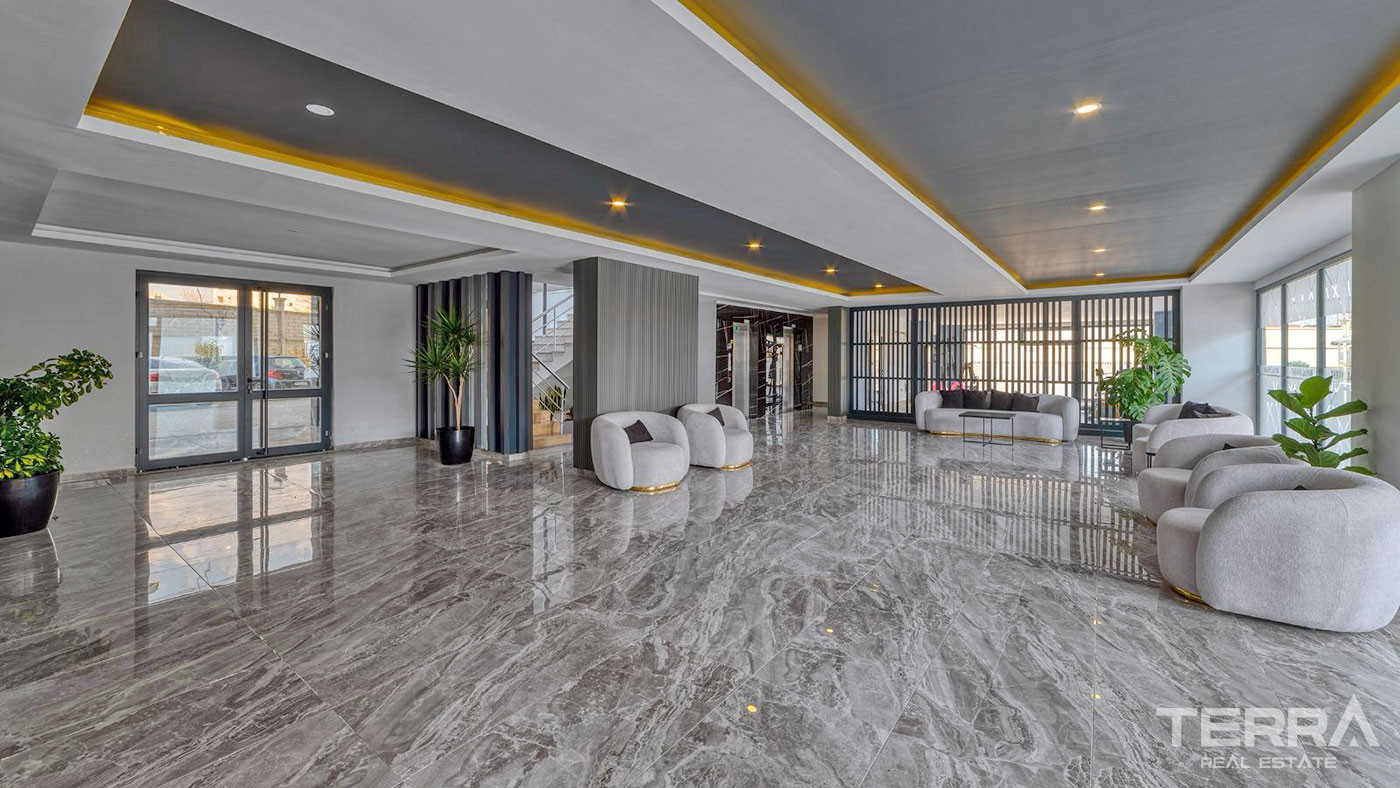 Furnished Apartment within a Comfortable Complex in Alanya, Avsallar - 94383