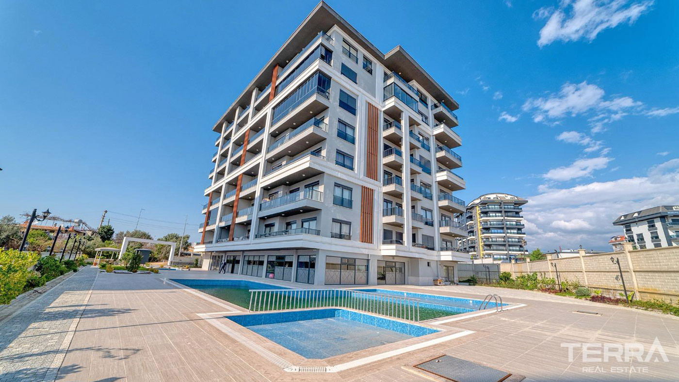 Furnished Apartment within a Comfortable Complex in Alanya, Avsallar - 94388