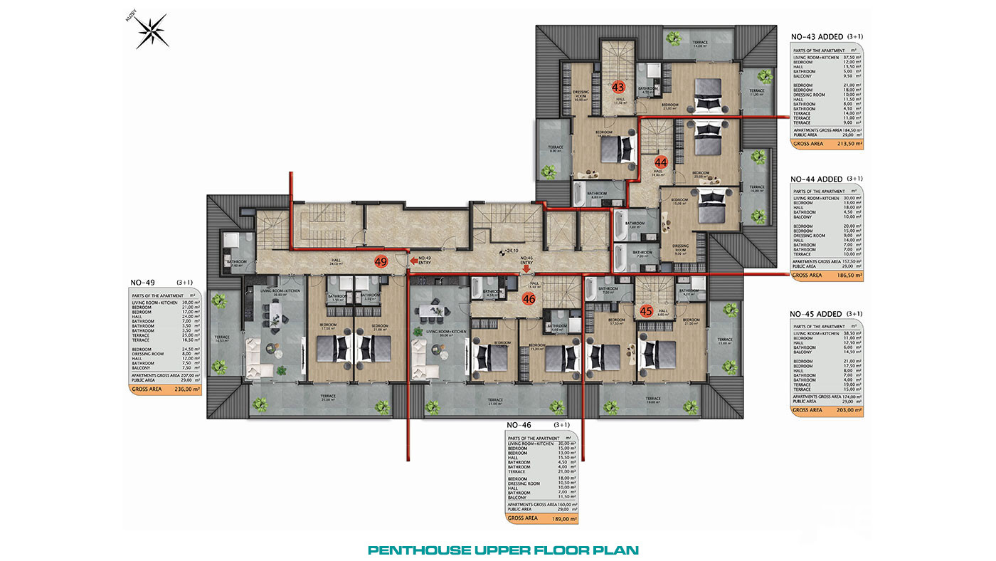 Resale Penthouse Apartment in a Promising Area of Avsallar, Alanya - 81963