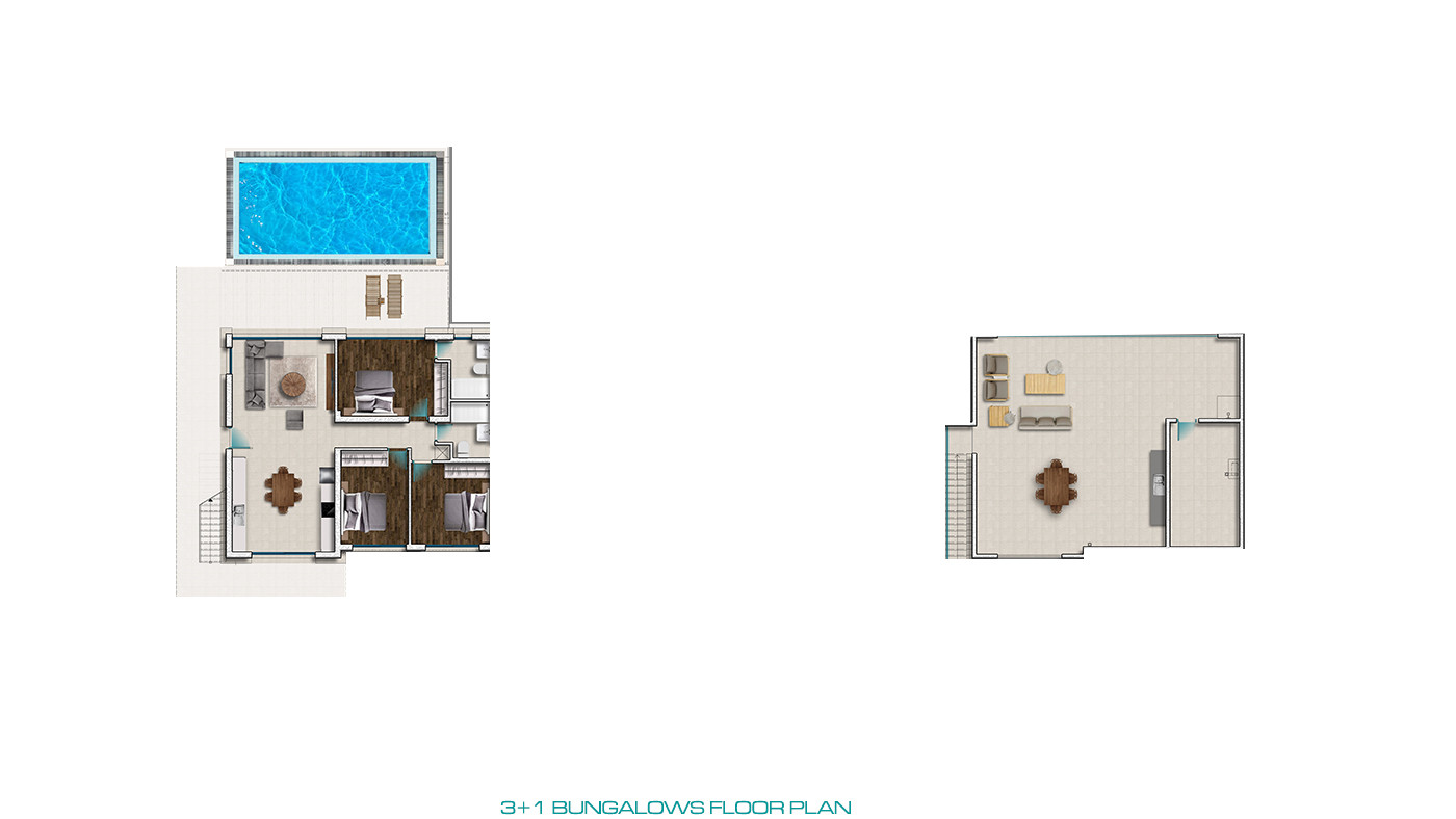 Sea and Mountain View Famagusta Flats in a Tranquil Area of Tatlısu - 82169