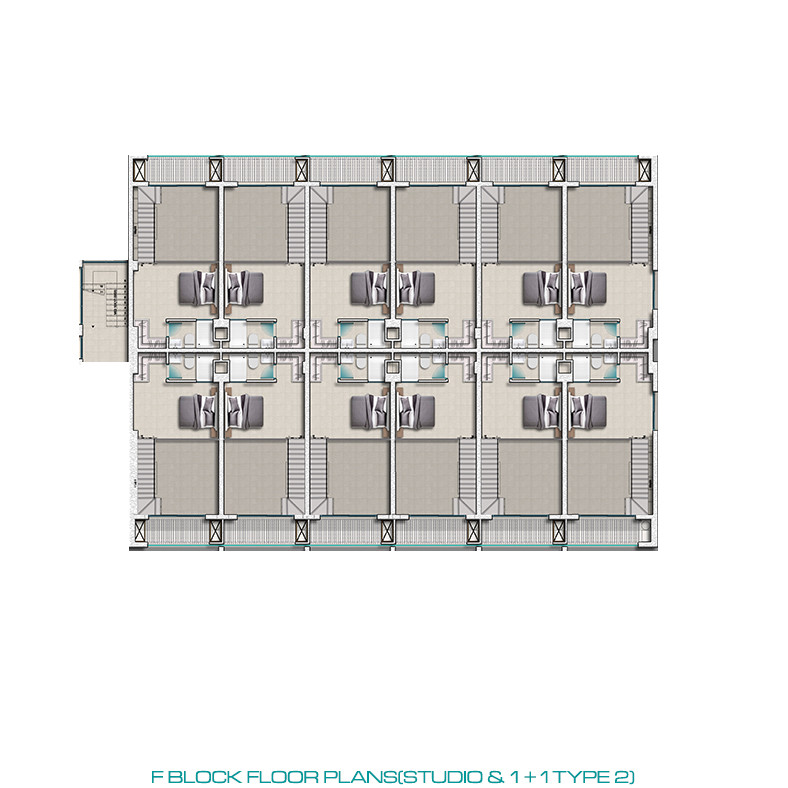 Sea and Mountain View Famagusta Flats in a Tranquil Area of Tatlısu - 82173