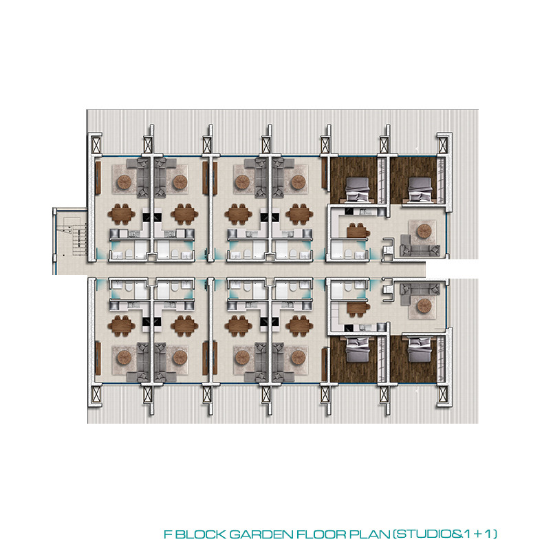 Sea and Mountain View Famagusta Flats in a Tranquil Area of Tatlısu - 82174