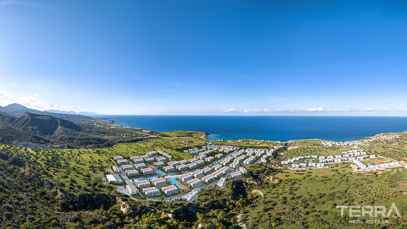 Sea and Mountain View Famagusta Flats in a Tranquil Area of Tatlısu - 82187