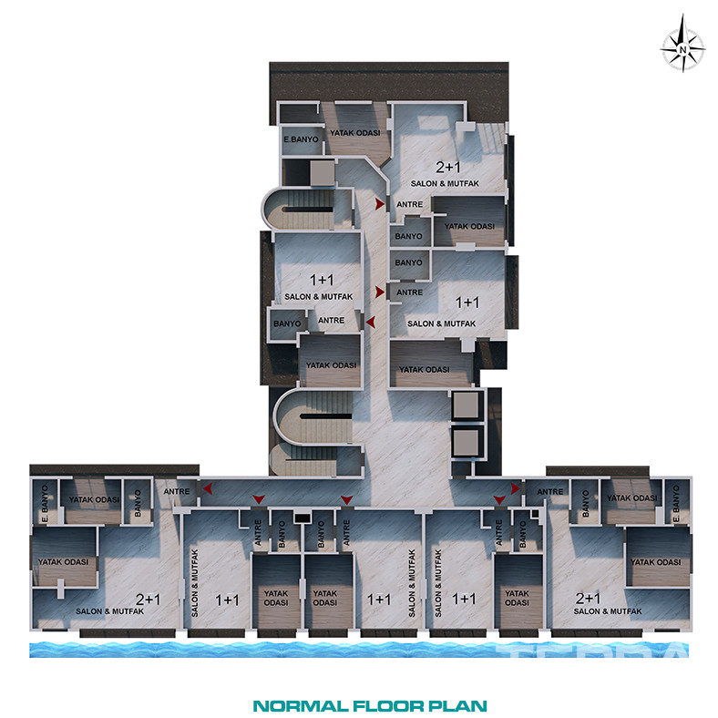 Exquisite Sea View Apartments in Antalya Suitable For Citizenship - 82149