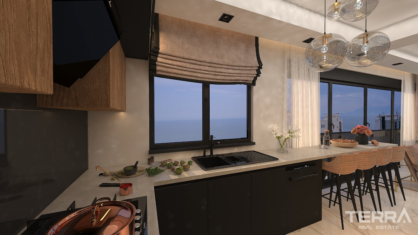 Exquisite Sea View Apartments in Antalya Suitable For Citizenship - 82156