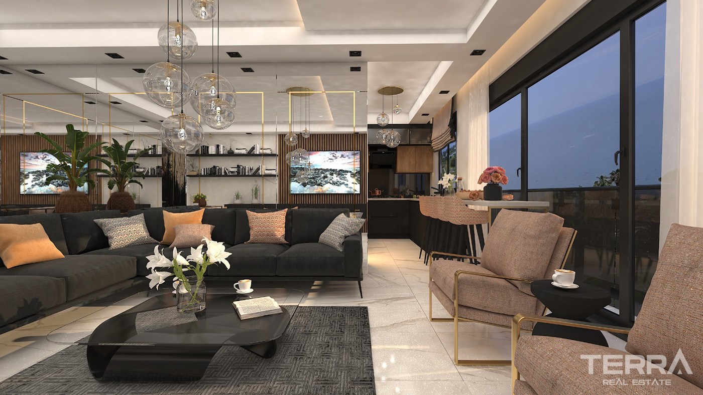 Exquisite Sea View Apartments in Antalya Suitable For Citizenship - 82157