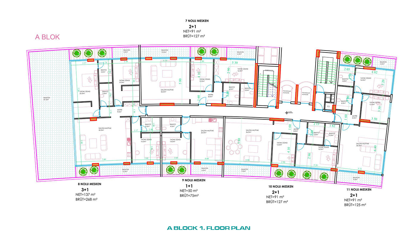 Citizenship Approved Sea View Flats with Rich Amenities in Alanya - 82195