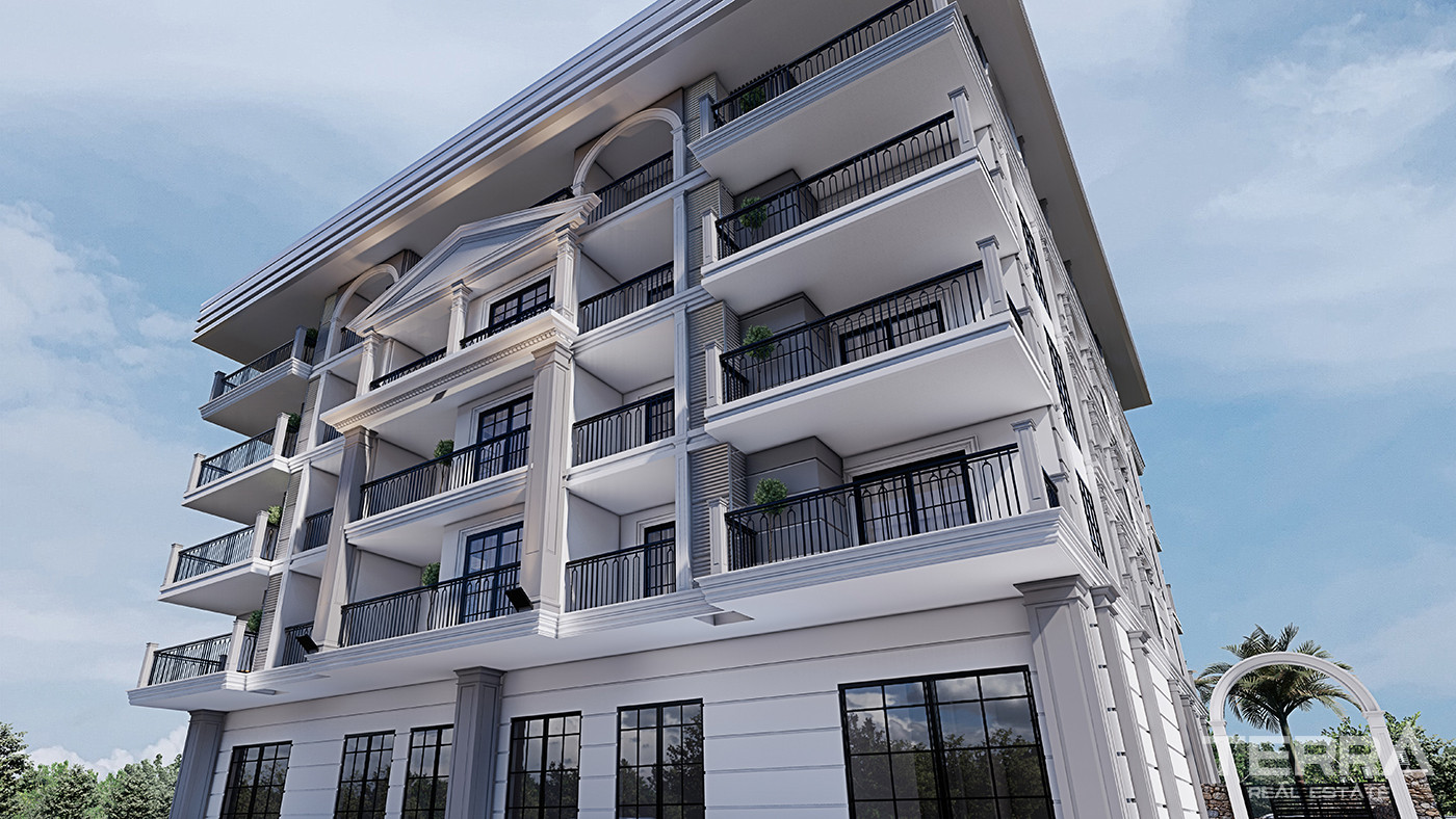 Contemporary Flats for Sale 135 M from the Beach in Alanya - 82231