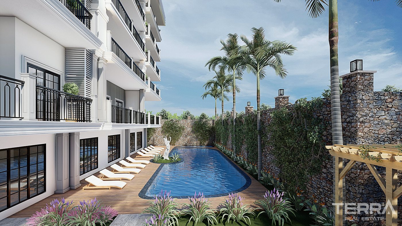 Contemporary Flats for Sale 135 M from the Beach in Alanya - 82234