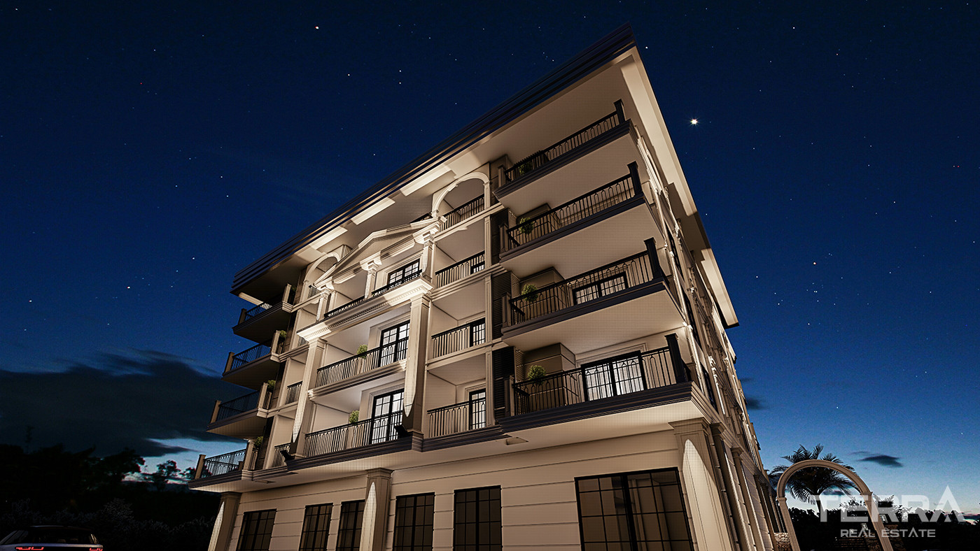 Contemporary Flats for Sale 135 M from the Beach in Alanya - 82235