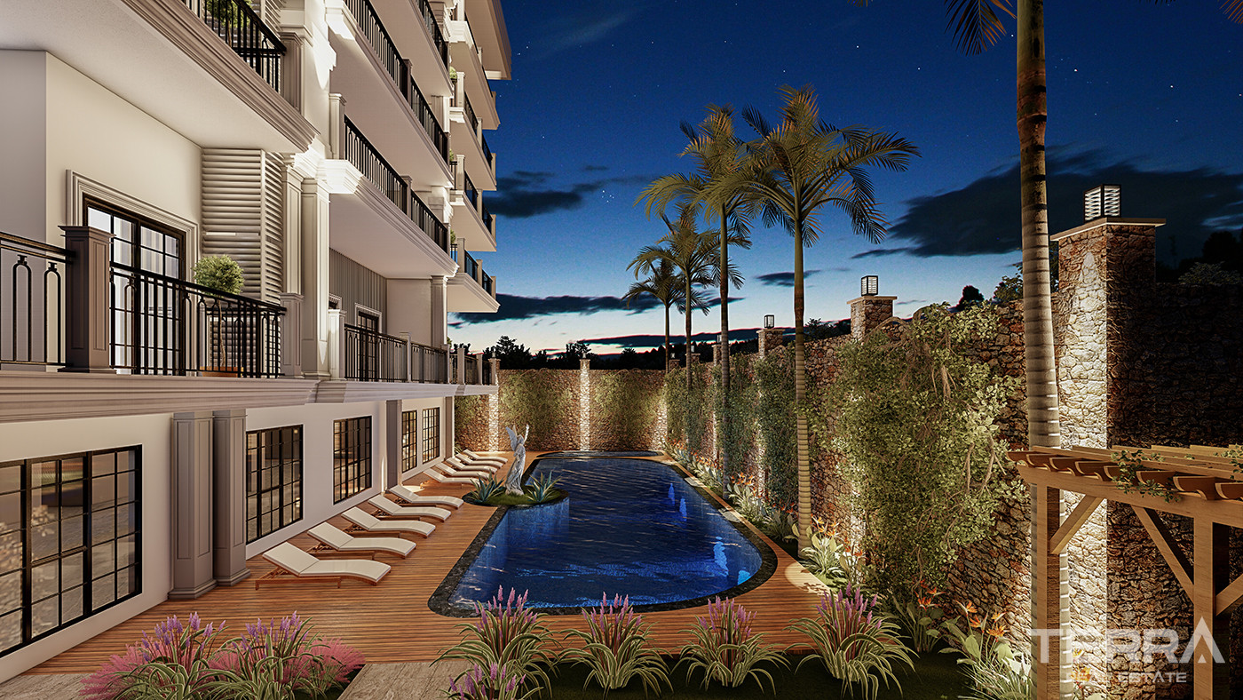 Contemporary Flats for Sale 135 M from the Beach in Alanya - 82238