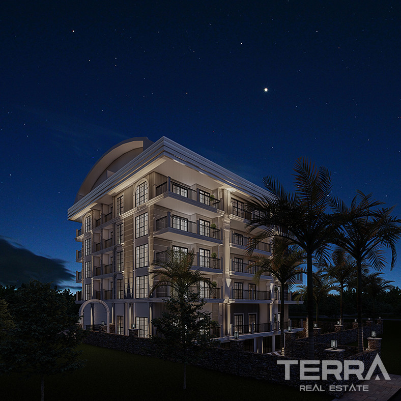 Contemporary Flats for Sale 135 M from the Beach in Alanya - 82244
