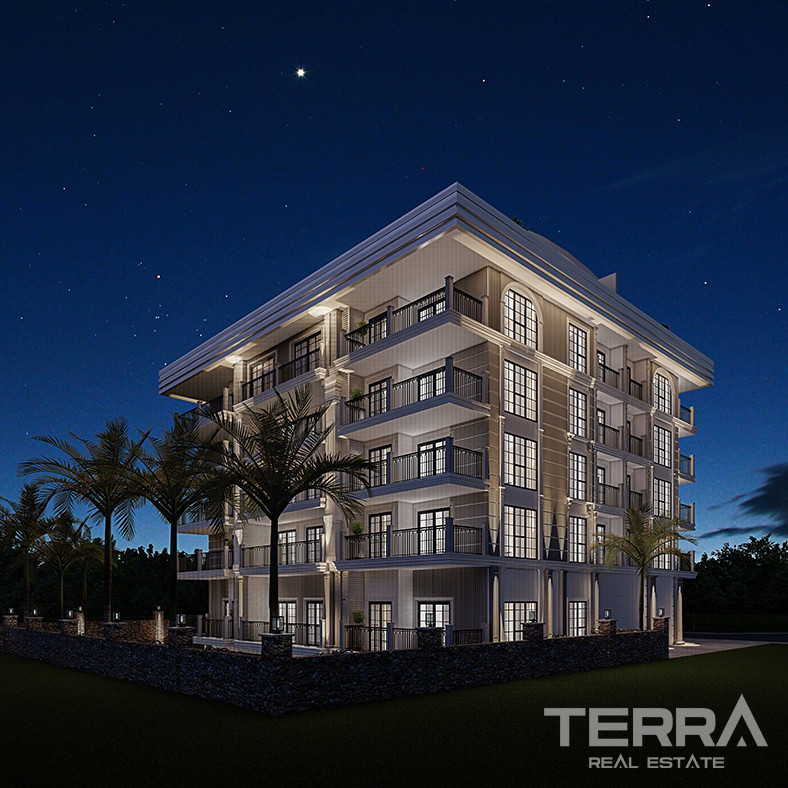 Contemporary Flats for Sale 135 M from the Beach in Alanya - 82245