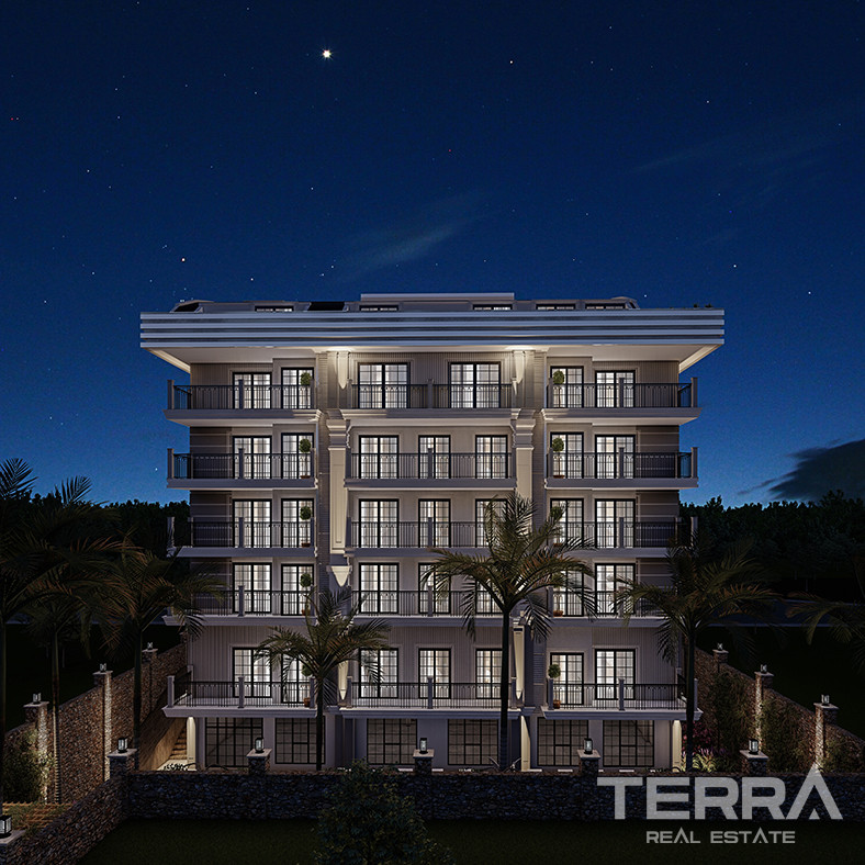 Contemporary Flats for Sale 135 M from the Beach in Alanya - 82246