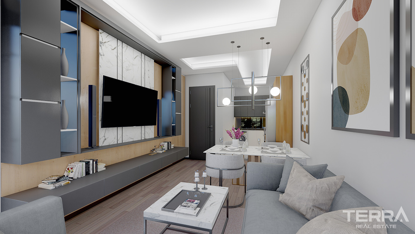 Contemporary Flats for Sale 135 M from the Beach in Alanya - 82248