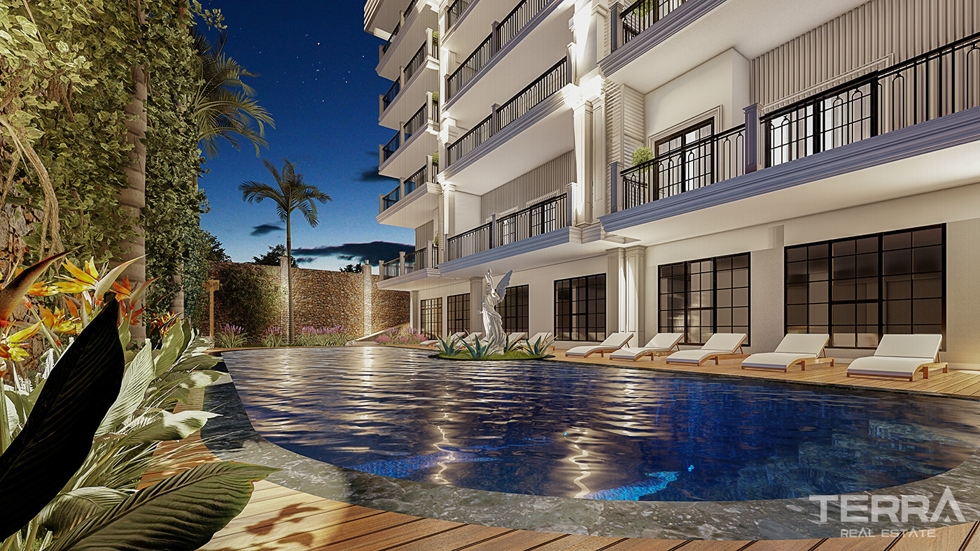 Contemporary Flats for Sale 135 M from the Beach in Alanya - 82249