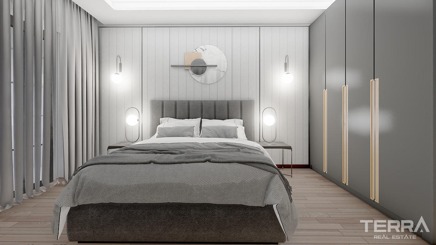 Contemporary Flats for Sale 135 M from the Beach in Alanya - 82253