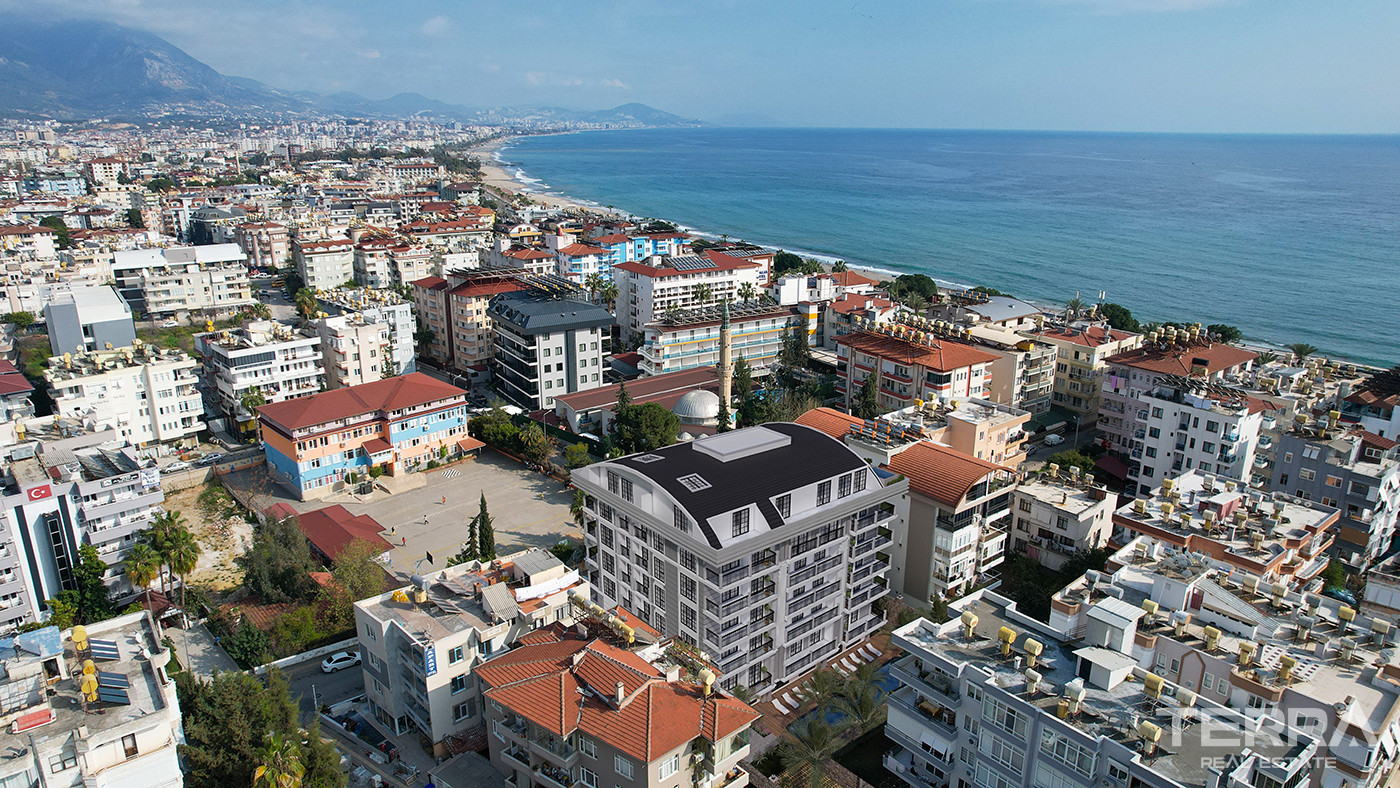 Contemporary Flats for Sale 135 M from the Beach in Alanya - 82256