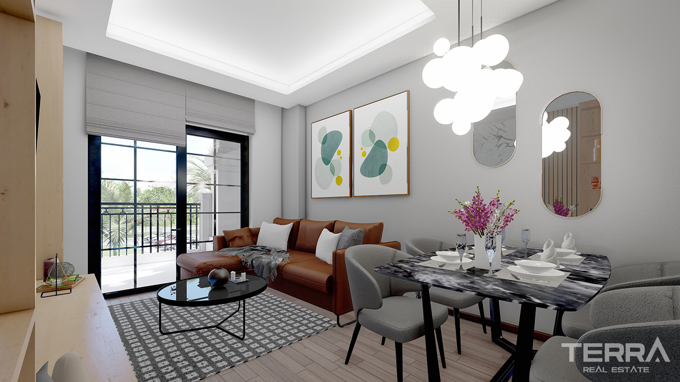 Contemporary Flats for Sale 135 M from the Beach in Alanya - 82261
