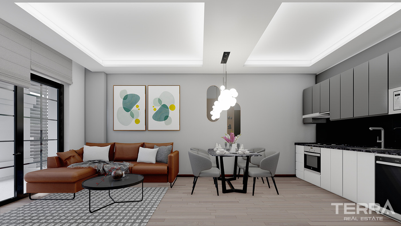 Contemporary Flats for Sale 135 M from the Beach in Alanya - 82262