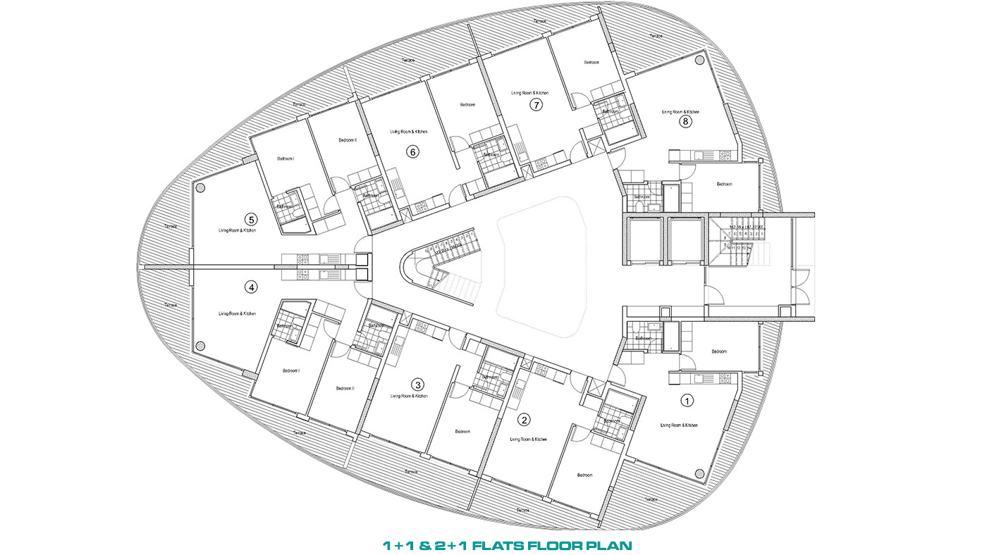 Exclusive Flats by the Sea for Sale in Nicosia, Gaziveren - 82507