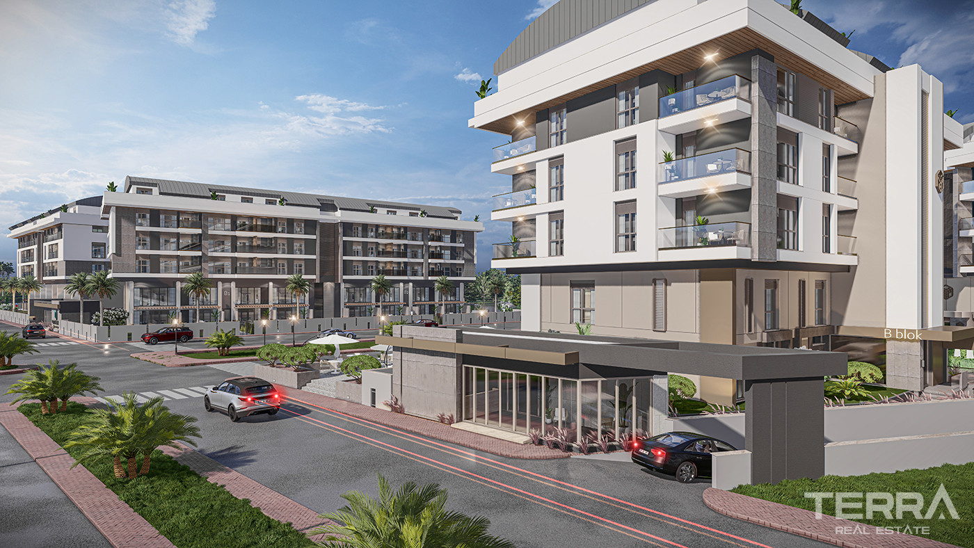 Konyaaltı'nda Lüks Rezidansta Satılık Modern Daireler - 82508