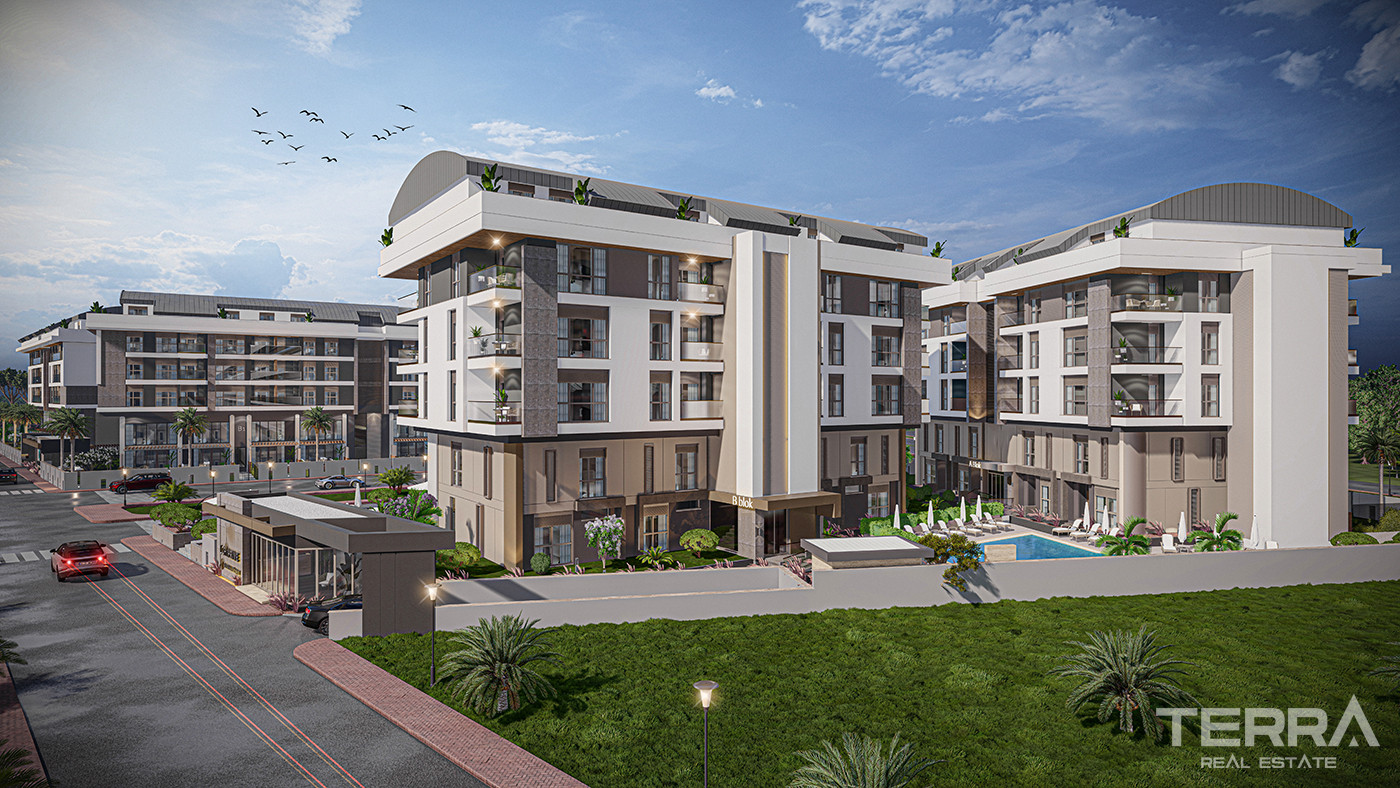 Konyaaltı'nda Lüks Rezidansta Satılık Modern Daireler - 82509