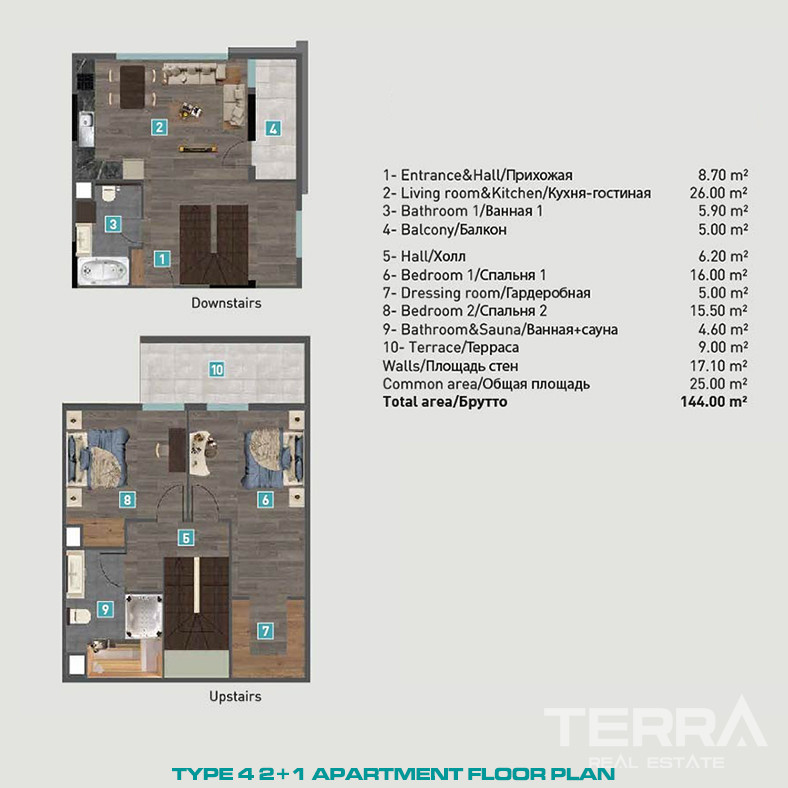Konyaaltı'nda Lüks Rezidansta Satılık Modern Daireler - 82515