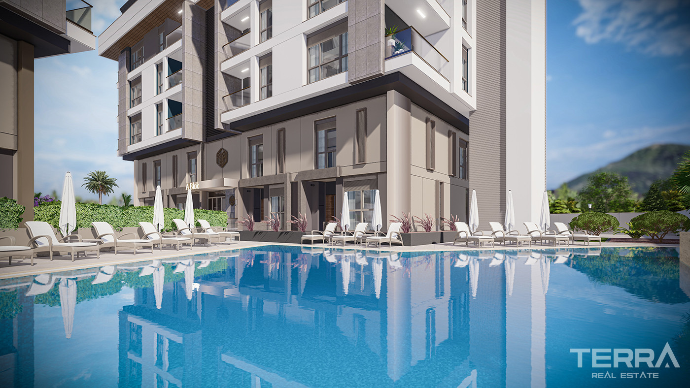Konyaaltı'nda Lüks Rezidansta Satılık Modern Daireler - 82528