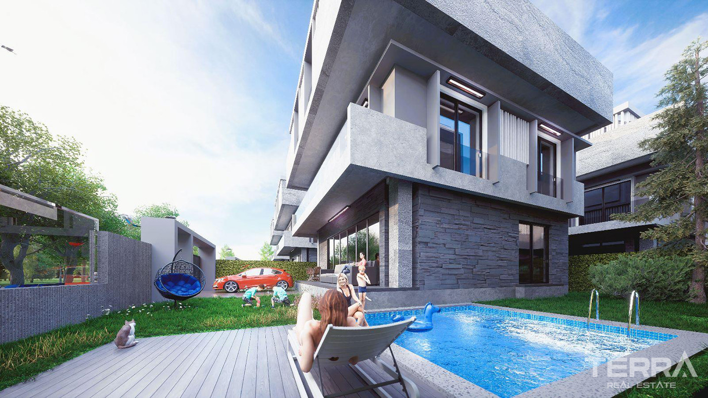 Döşemealtı'nda Satılık 6+1 Asansörlü Tripleks Villalar - 82546